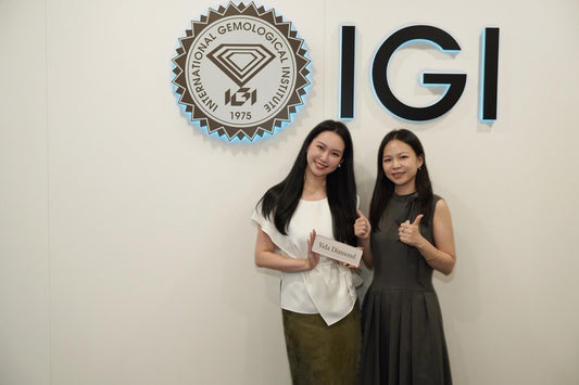 Vela Diamond Founder 桜木麗佳とIGI Asia Pacific Head Office Rita Xu氏