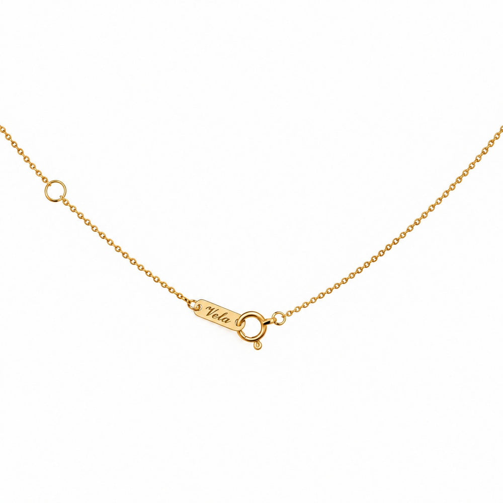 Vela Diamond ネックレス チェーン留め具 ゴールド（Velaロゴプレート付き）